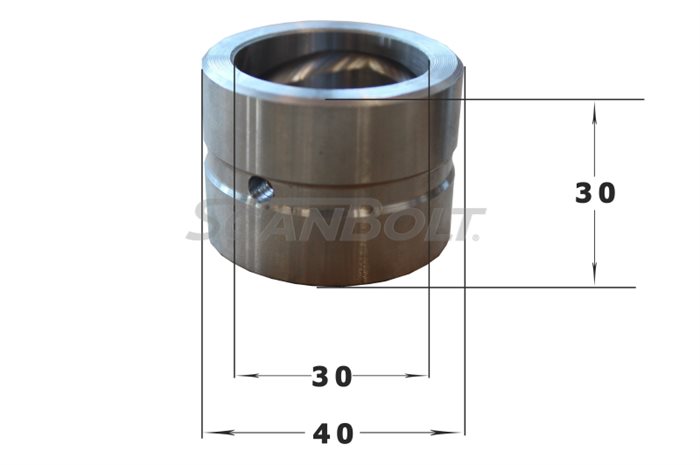 Buchse 30 x 40 x 30L